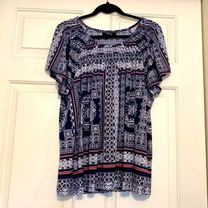 Style & Co. womens print top.